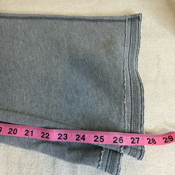 Y2K Hollister Low Rise logo boot cut fleece Gray Sweatpants size L - Picture 8 of 8
